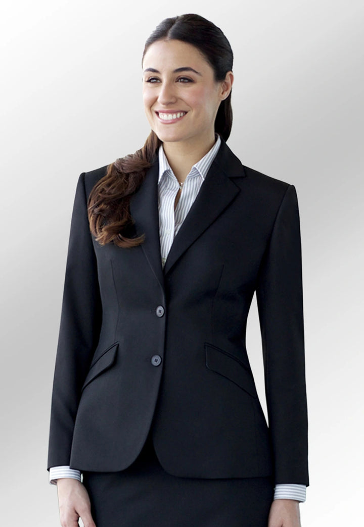 Clip of model wearing the black Hebe Classic Fit Jacket