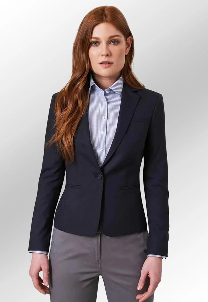 Clip of Model Wearing Lille Slim Fit Jacket 2348 in Black