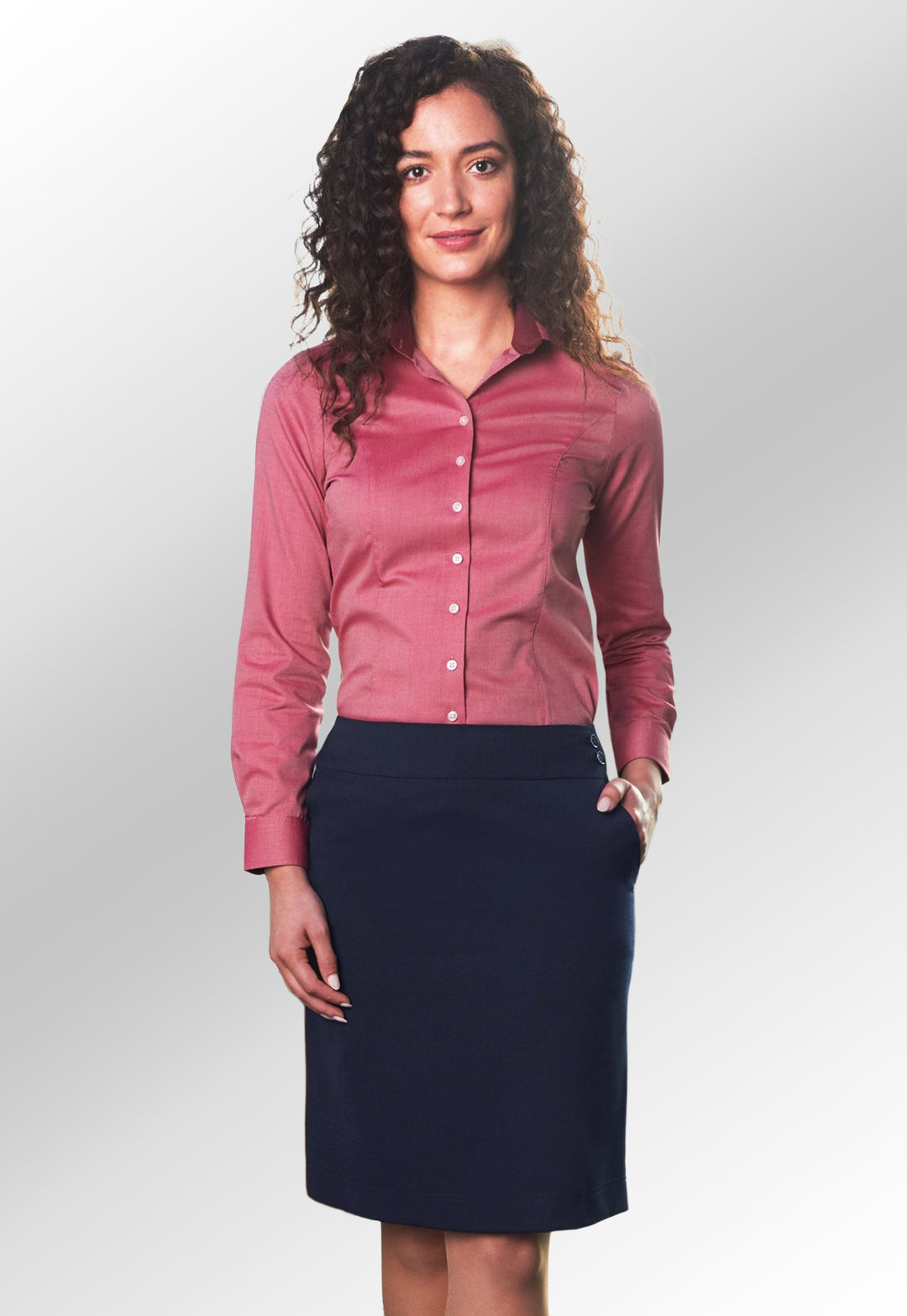 Clip of Model Wearing The Merchant A-Line Skirt 2352 in Black