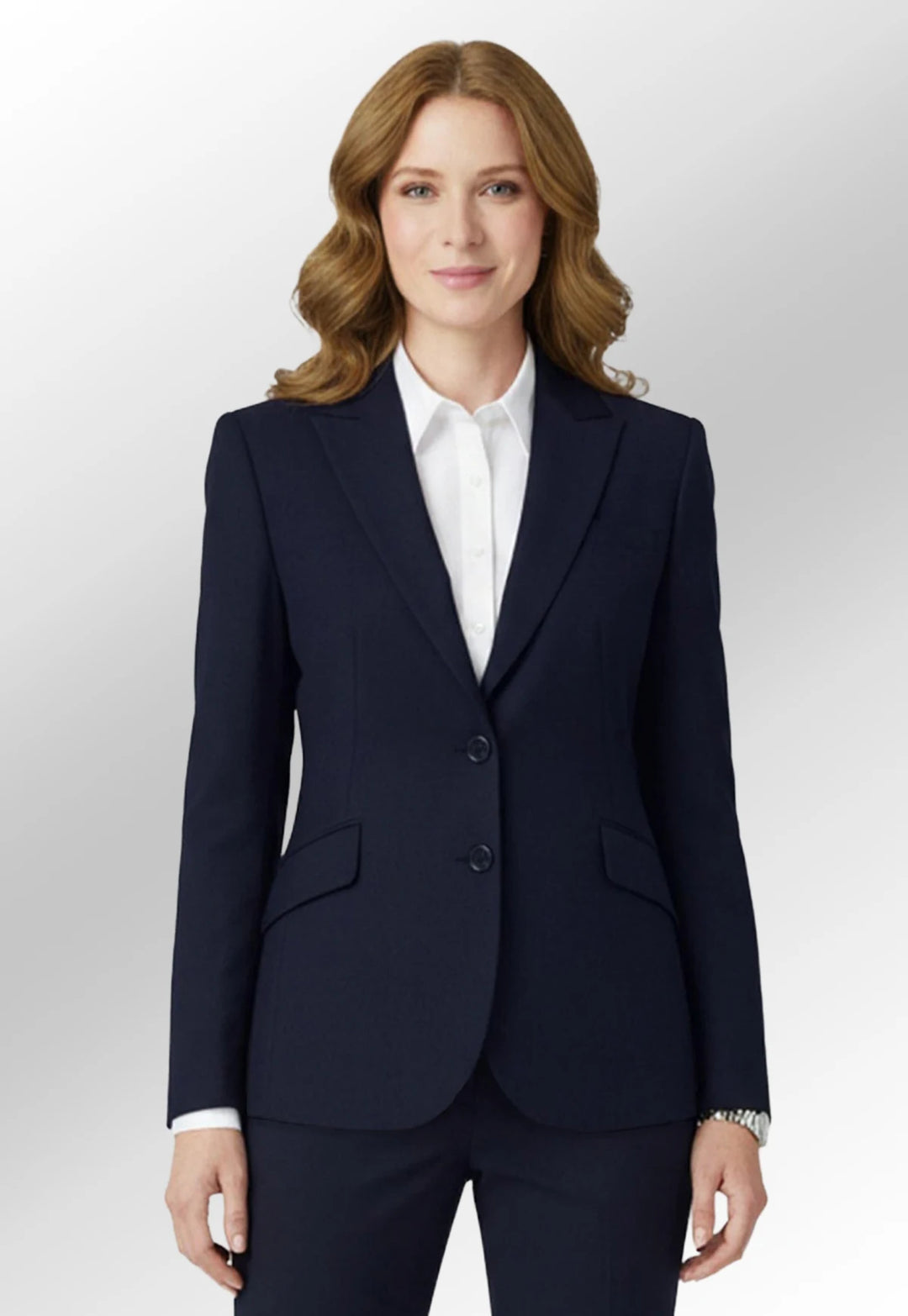 Clip of Model wearing the Novara Tailored Fit Jacket in Navy