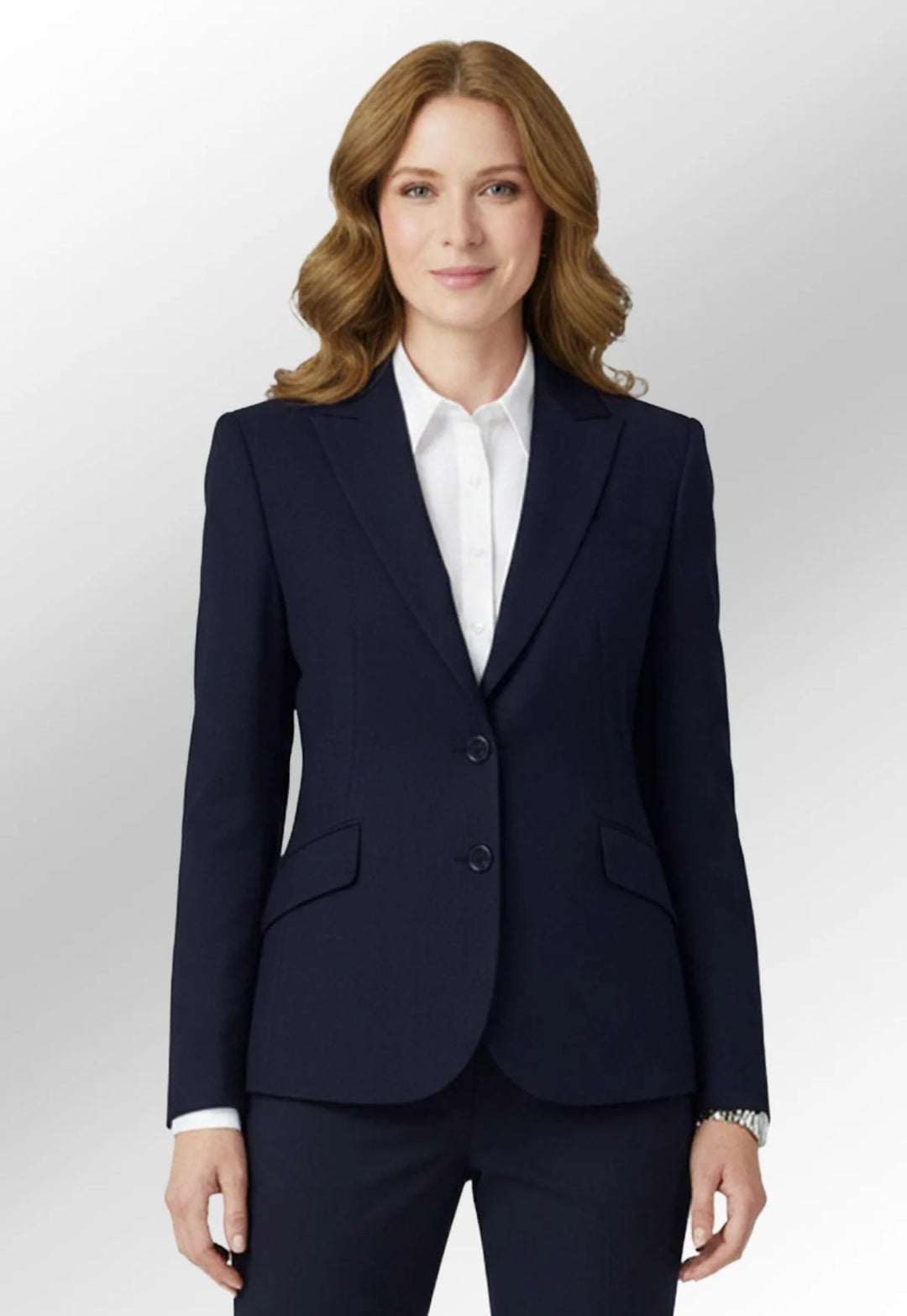 Clip of Model wearing the Novara Tailored Fit Jacket in Navy