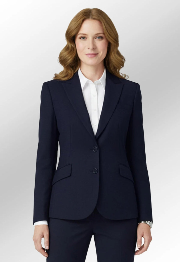 Clip of Model wearing the Novara Tailored Fit Jacket in Navy