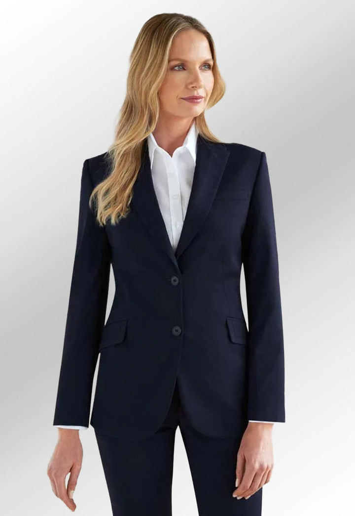 Clip of Model Wearing the Novara Tailored Fit Jacket 2222 in Navy