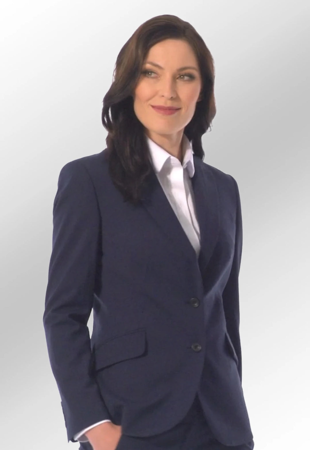 Clip of Model Wearing the Novara Tailored Fit Jacket 2222 in Navy