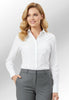 Clip of model wearing the Palena Semi Fitted Long Sleeve Women's Shirt in white