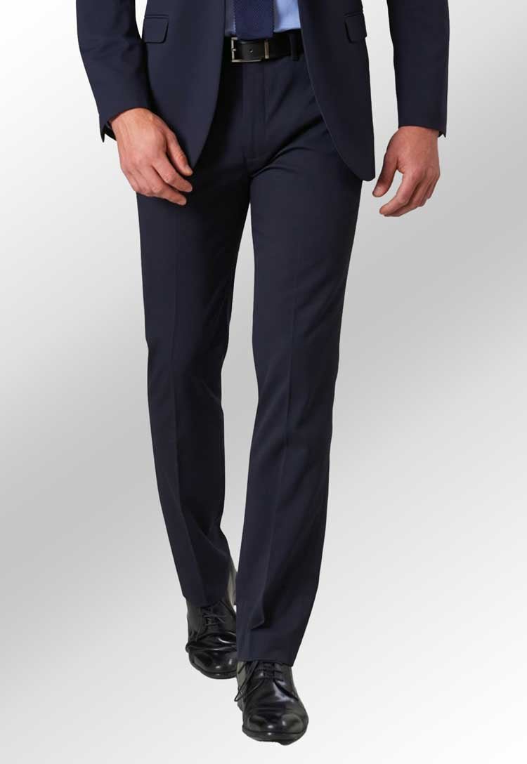 Video of model wearing the Pegasus Men's Slim Fit Trousers - The Work Uniform Company