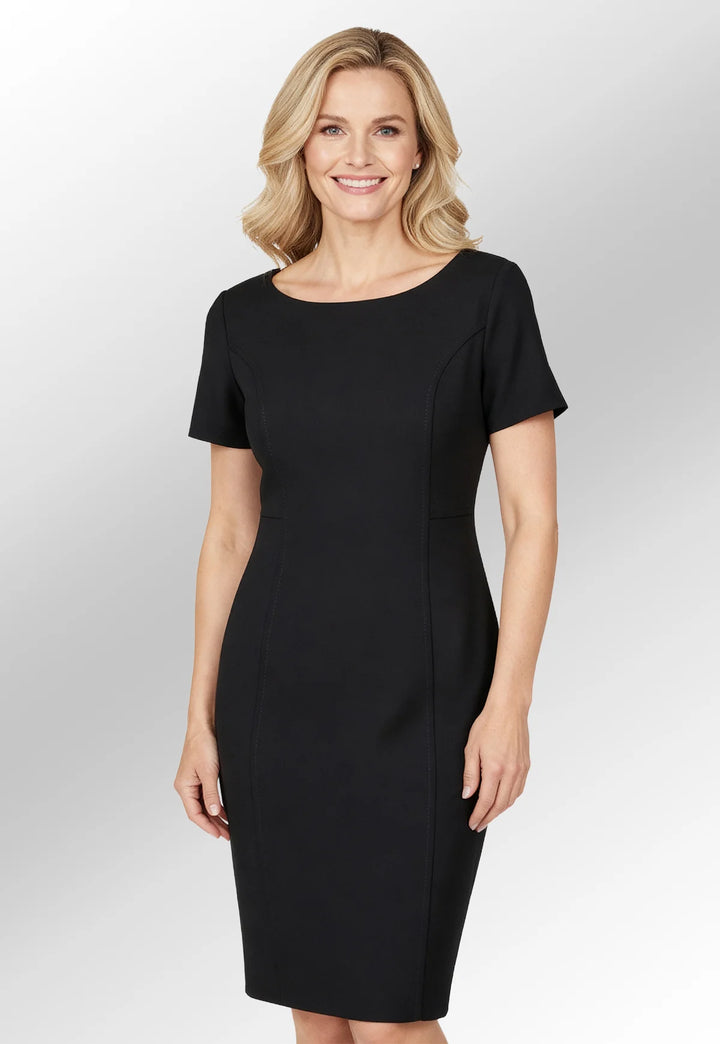 Clip of Model Wearing the Teramo Dress 2289 in Black