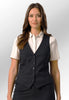 Clip of Model Wearing the Toulouse Ladies Waistcoat 2328 in Black