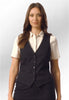 Clip of Model Wearing the Toulouse Ladies Waistcoat 2328 in Black