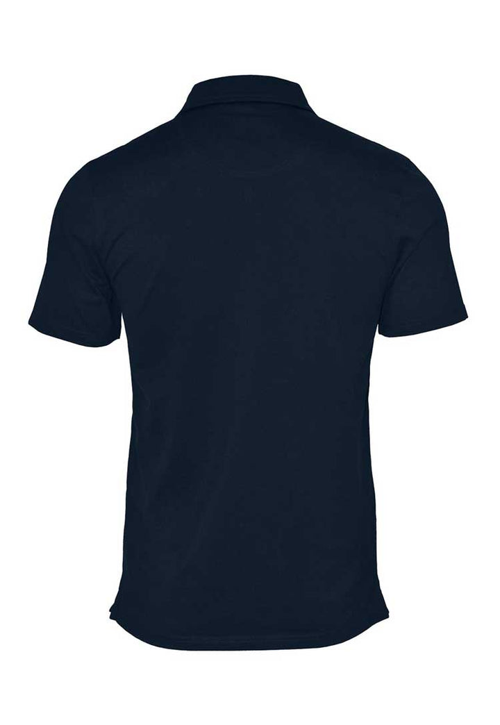 Princeton Stretch Deluxe Cutaway Polo N124M dark navy back view