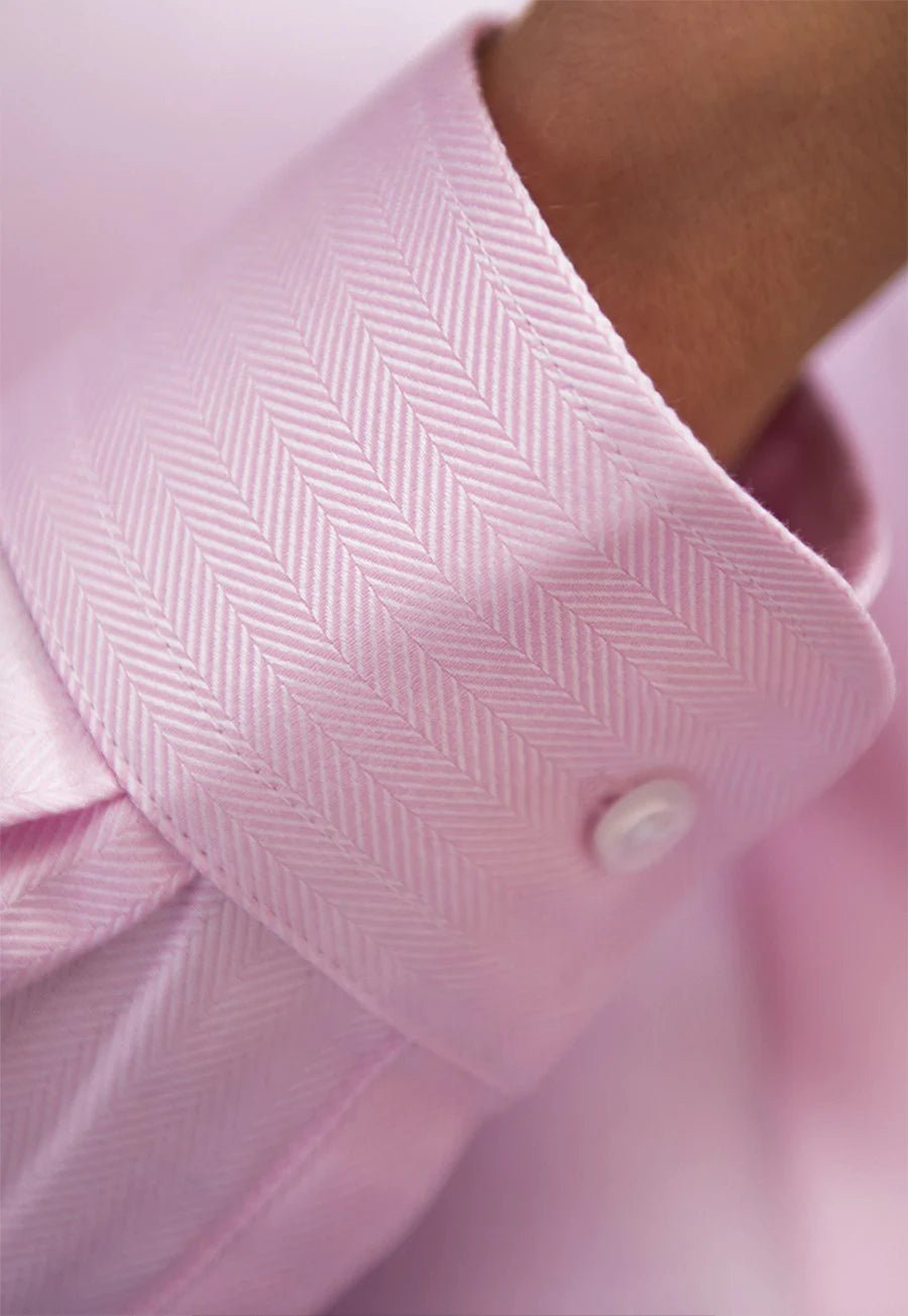 Prosecco Herringbone Shirt - The Work Uniform Company