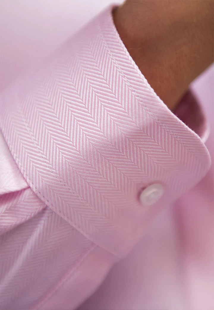 Prosecco Herringbone Shirt - The Work Uniform Company