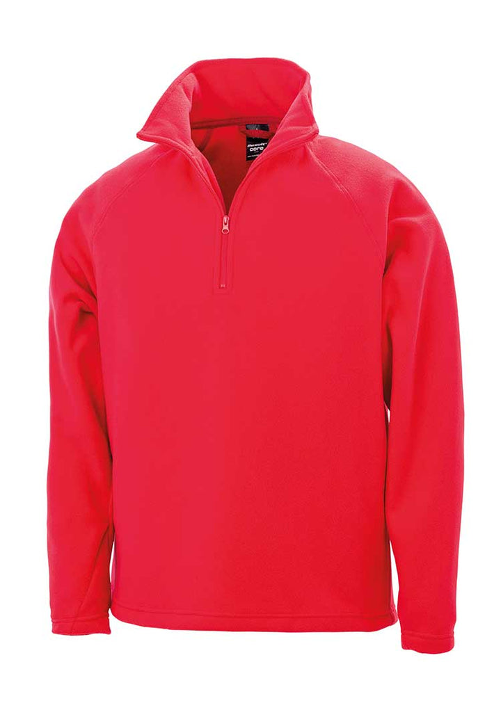 An R112X Core microfleece top in Red