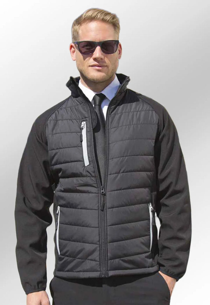 Compass Padded Softshell Jacket R237X - The Work Uniform Company