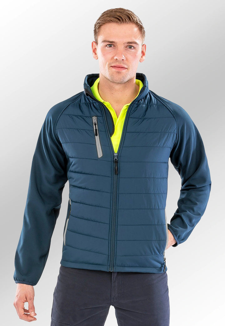 Compass Padded Softshell Jacket R237X - The Work Uniform Company