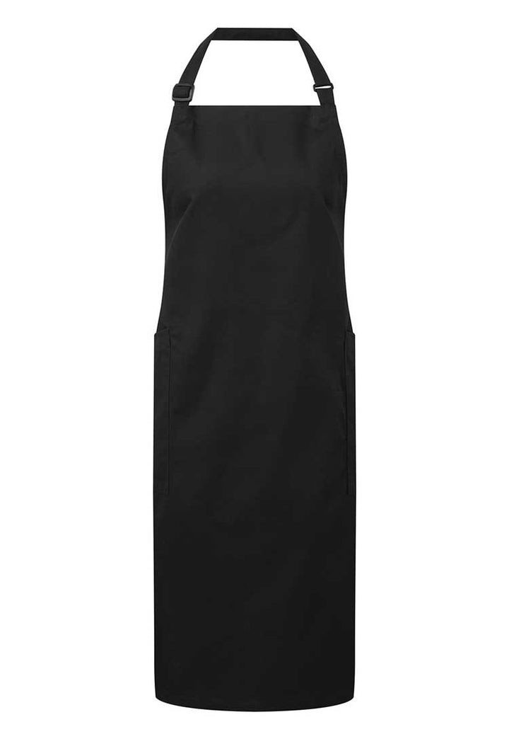 Recycled Polyester & Organic Cotton Apron PR120 in Black