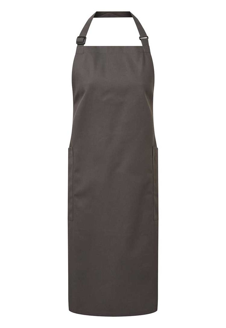 Recycled Polyester & Organic Cotton Apron PR120 in Dark Grey