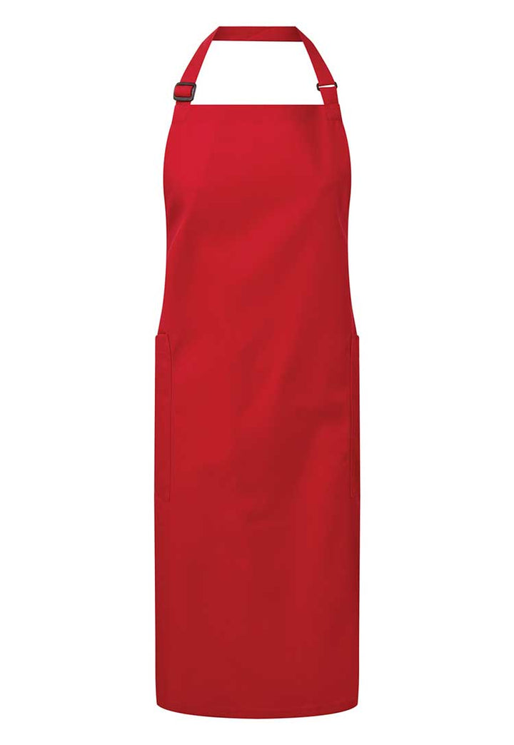 Recycled Polyester & Organic Cotton Apron PR120 in Red