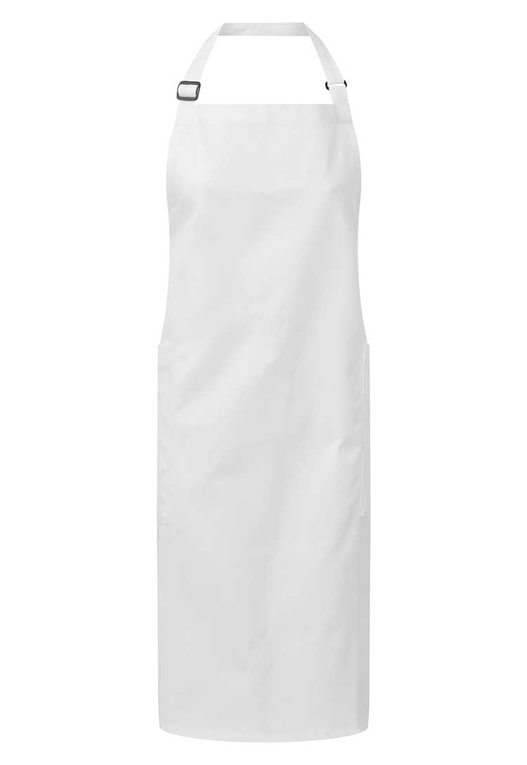 Recycled Polyester & Organic Cotton Apron PR120 in White