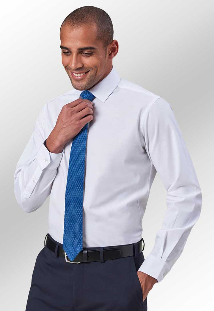 Model Working Reno Stretch Oxford Shirt 4436 in White