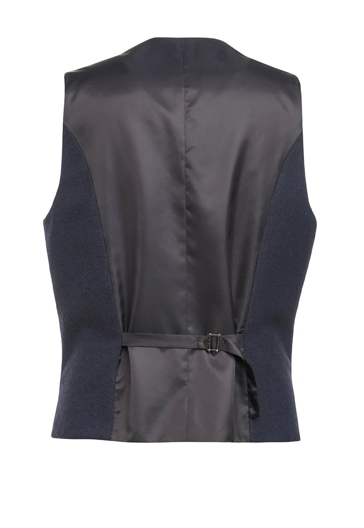 Rockwood Men's Satin Back Tweed Waistcoat - The Work Uniform Company