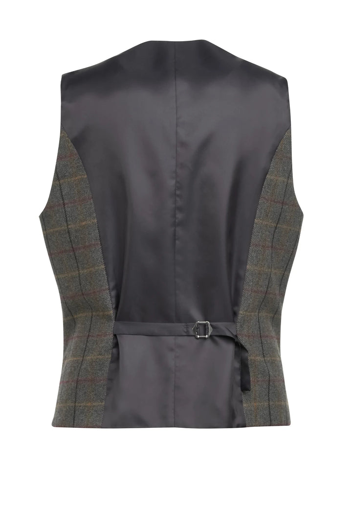 Rockwood Men's Satin Back Tweed Waistcoat - The Work Uniform Company
