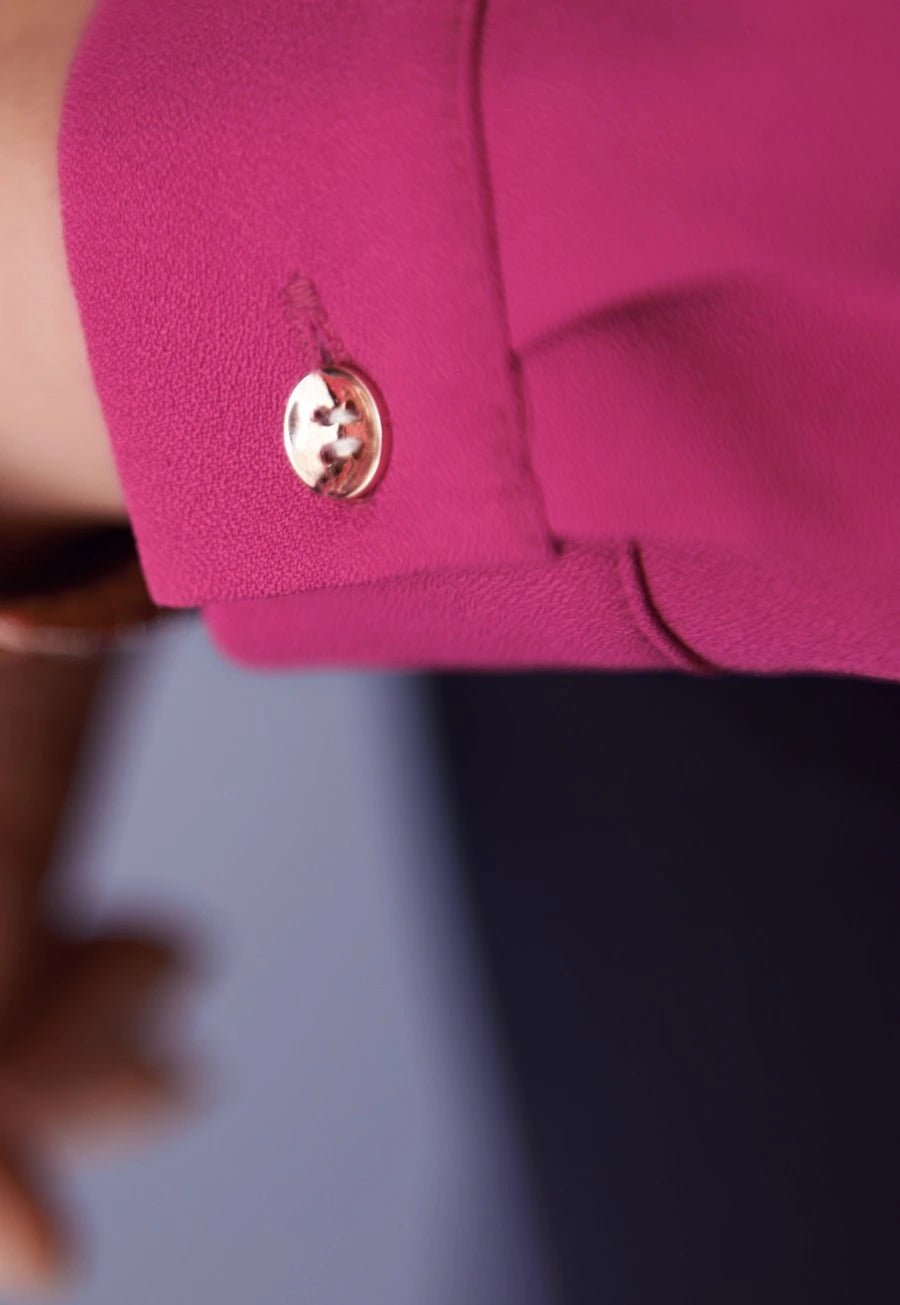 Roma Crepe de Chine Blouse - The Work Uniform Company