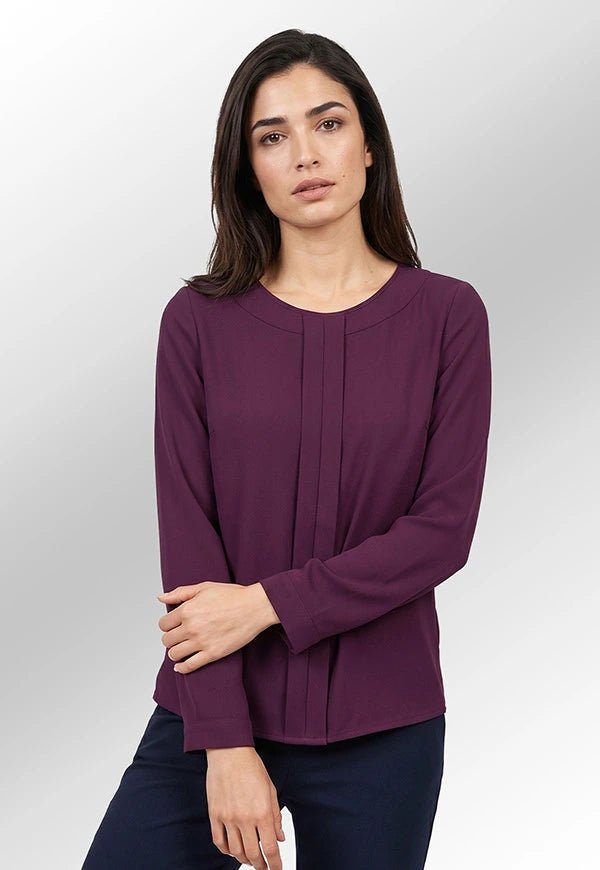 Roma Crepe de Chine Blouse - The Work Uniform Company