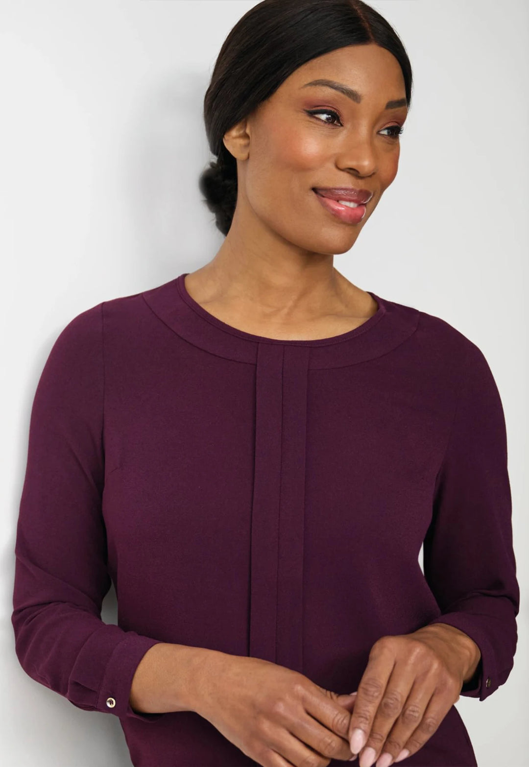 Roma Crepe de Chine Blouse - The Work Uniform Company
