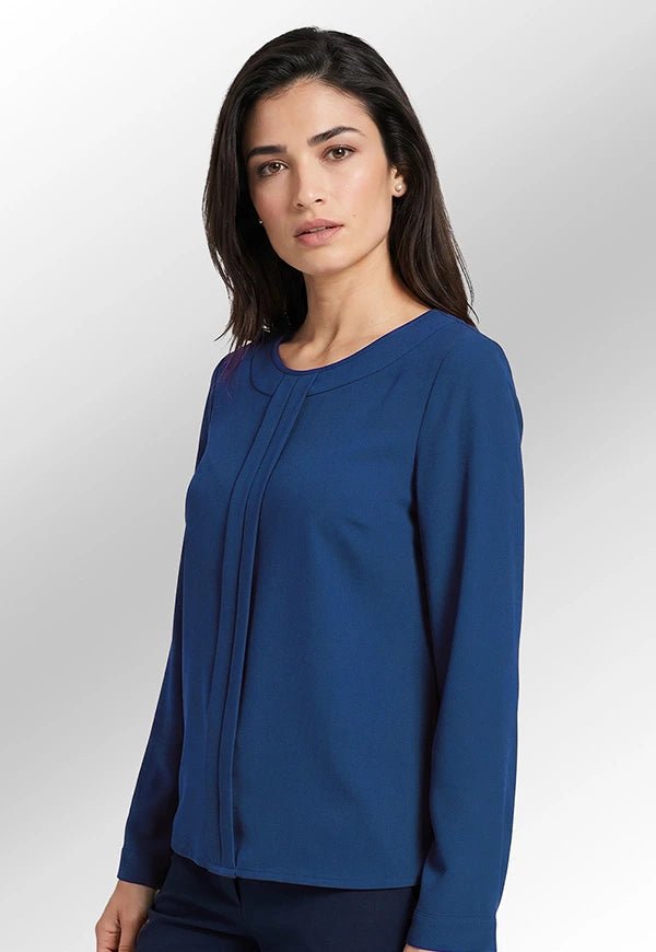 Roma Crepe de Chine Blouse - The Work Uniform Company