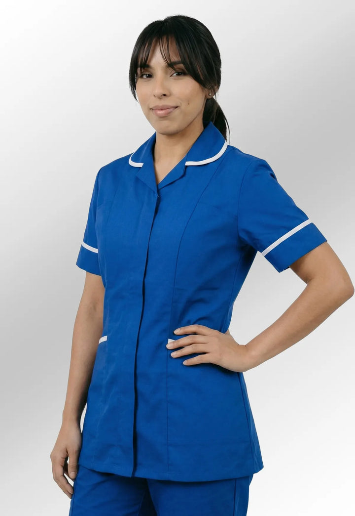 Royal Blue Nurse Tunic - The Work Uniform Company