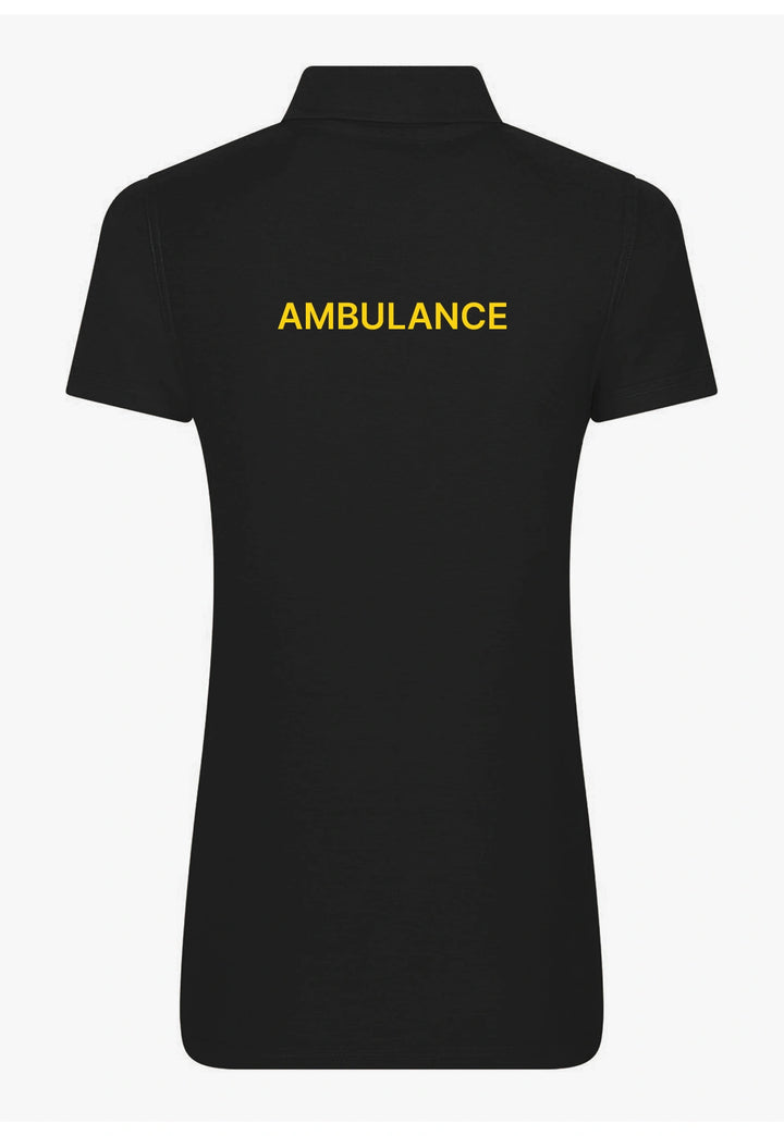 Ambulance Ladies Pro Polo with Printed Logos - The Work Uniform Company