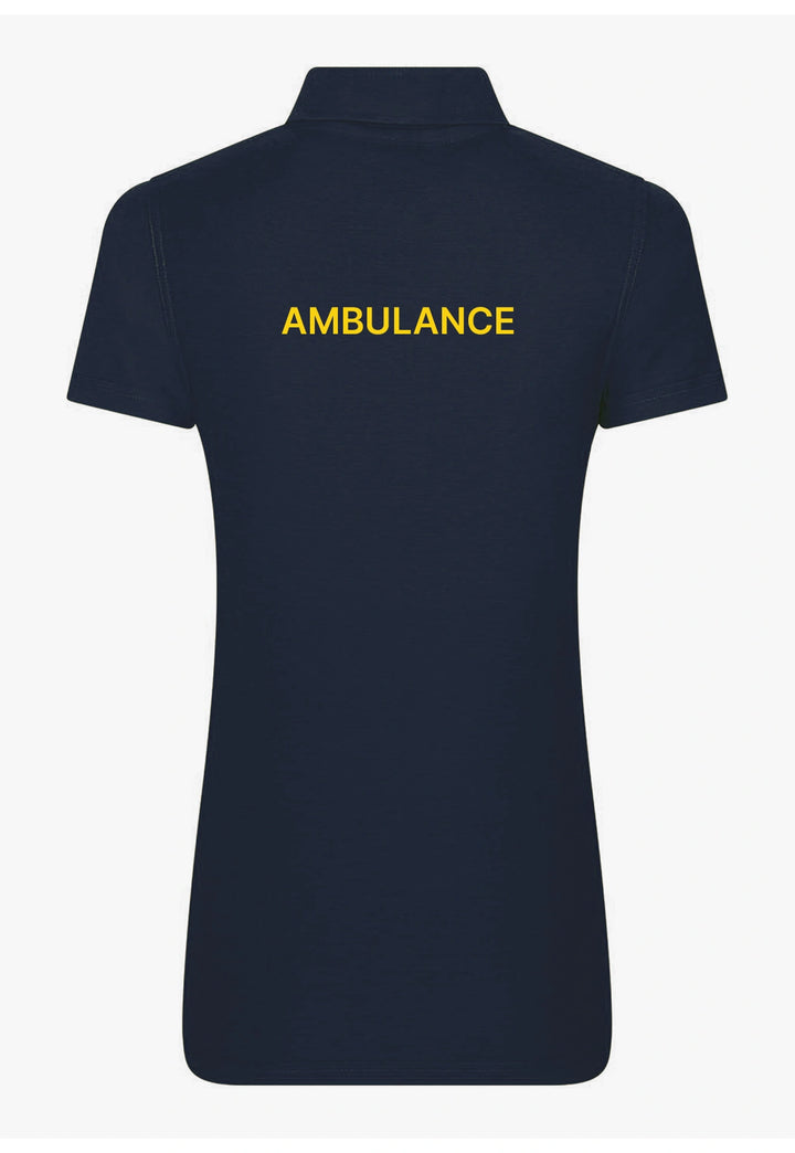 Ambulance Ladies Pro Polo with Printed Logos - The Work Uniform Company