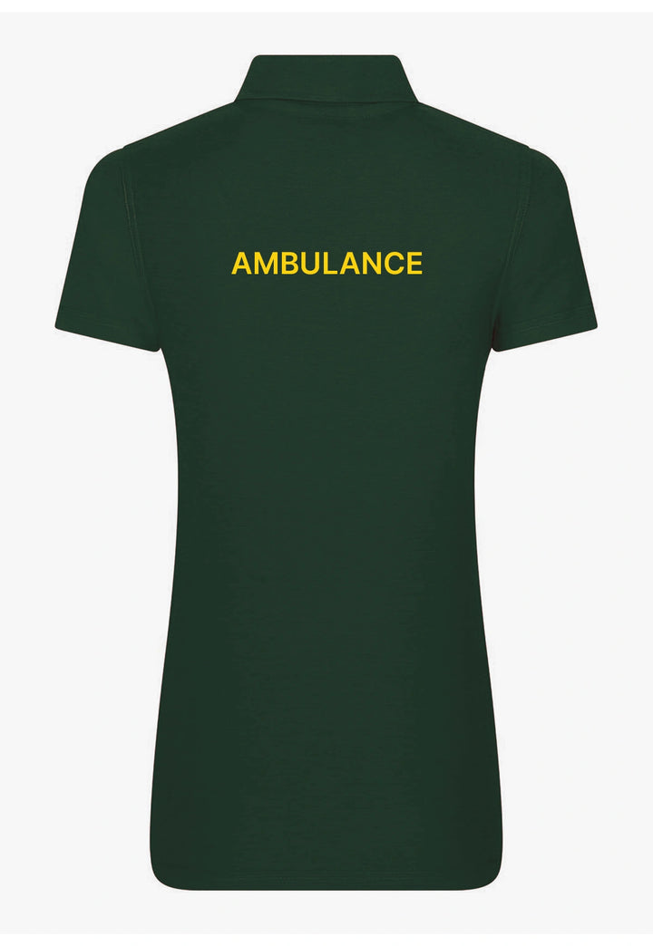 Ambulance Ladies Pro Polo with Printed Logos - The Work Uniform Company