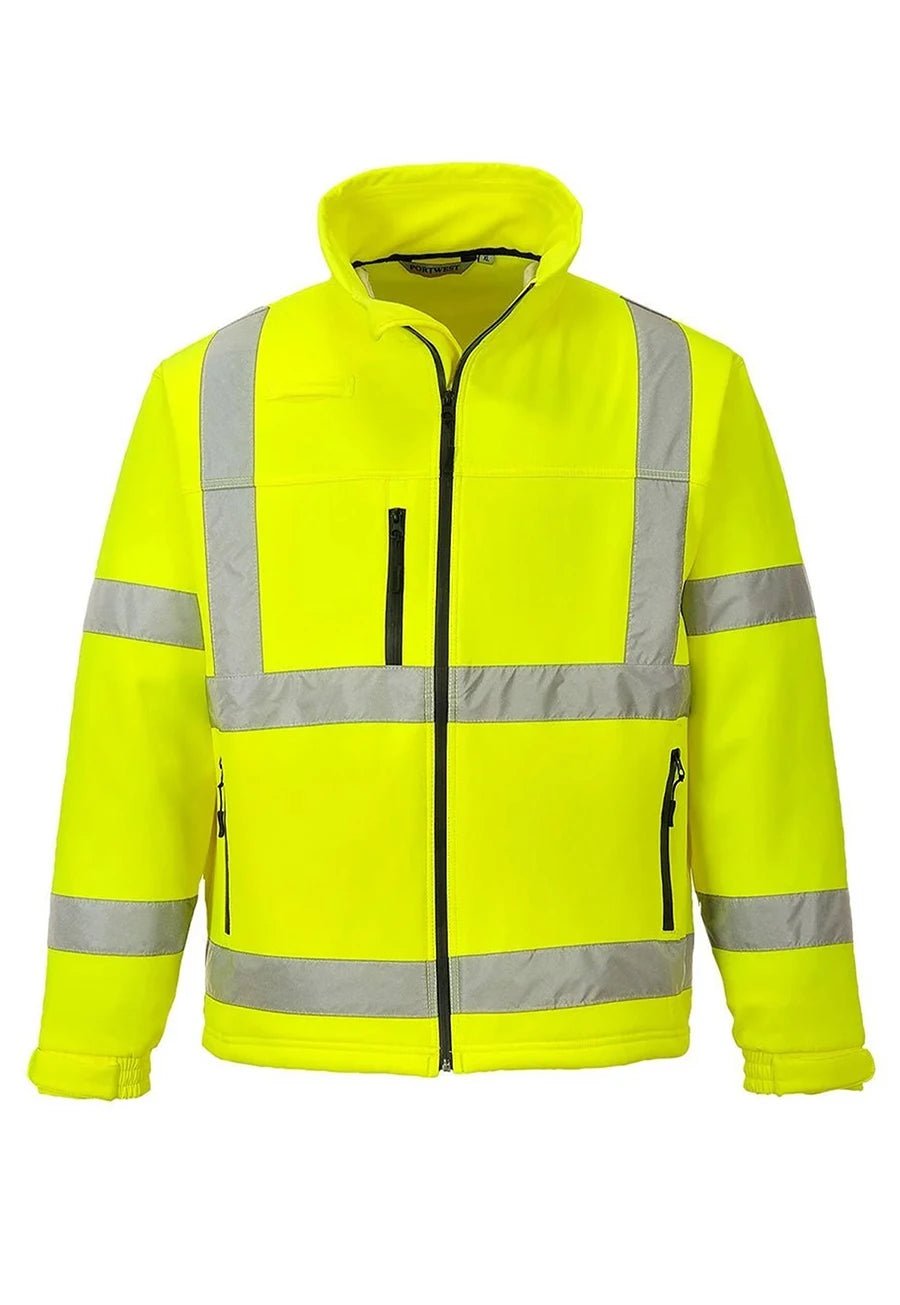 Hi-Vis Classic Softshell Jacket (3L) - The Work Uniform Company