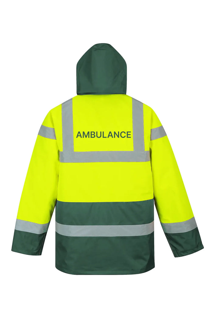 Ambulance Hi Vis Contrast Jacket with Printed Logos - The Work Uniform Company