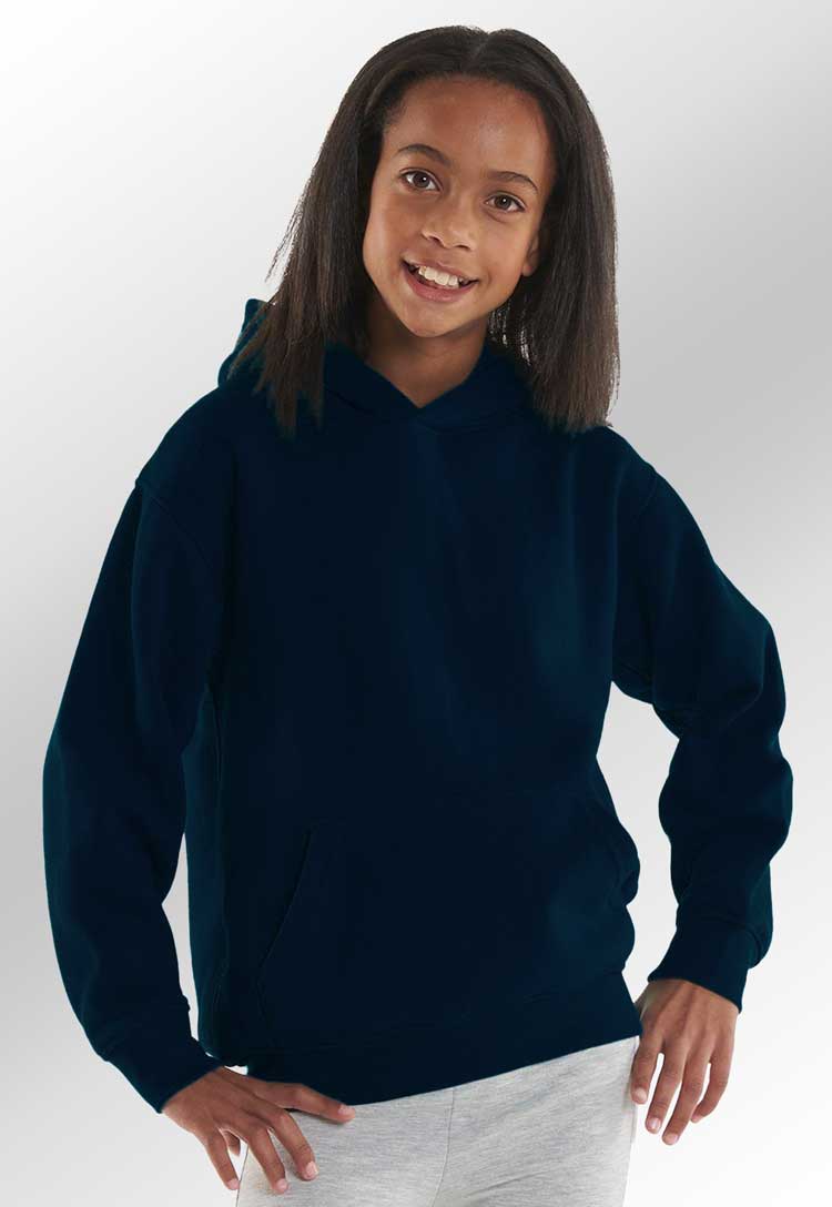 Bundle of 3 School Uniform Hooded Sweatshirt worn by model