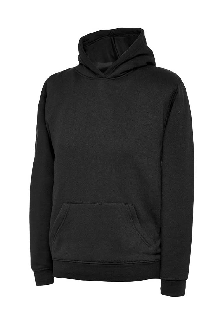 School Uniform Hooded Sweatshirt black