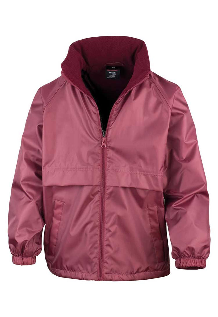 School Uniform Microfleece Lined Jacket Burgundy