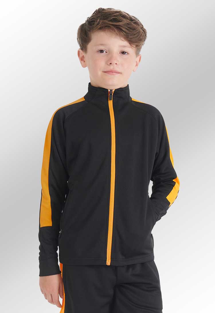 Model wearing School PE Kit Tracksuit Top