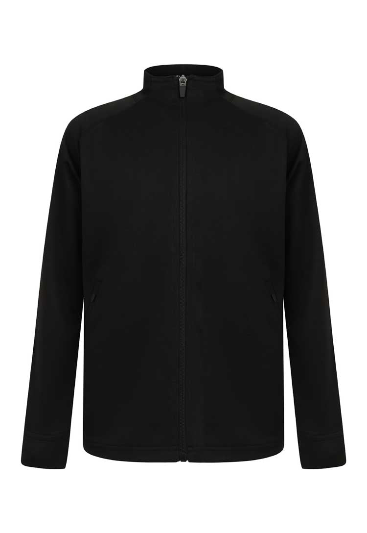 School PE Kit Tracksuit Top black