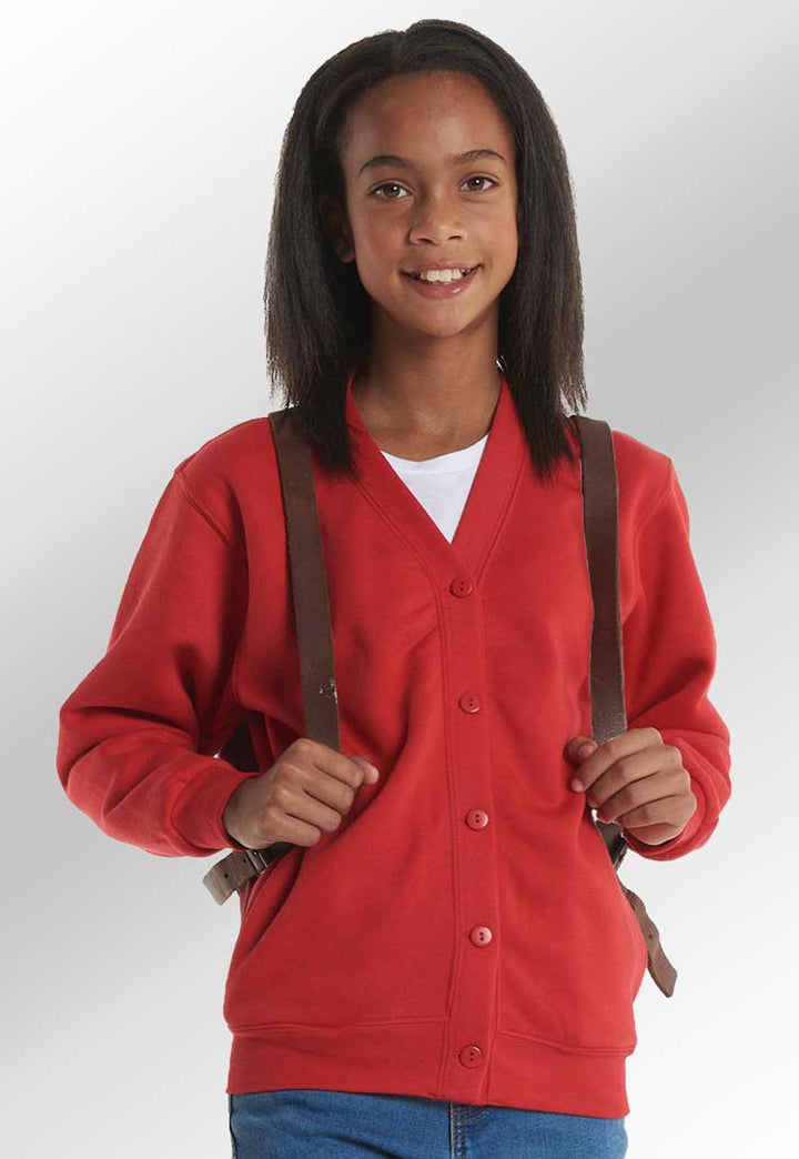 School Uniform Cardigan worn by model