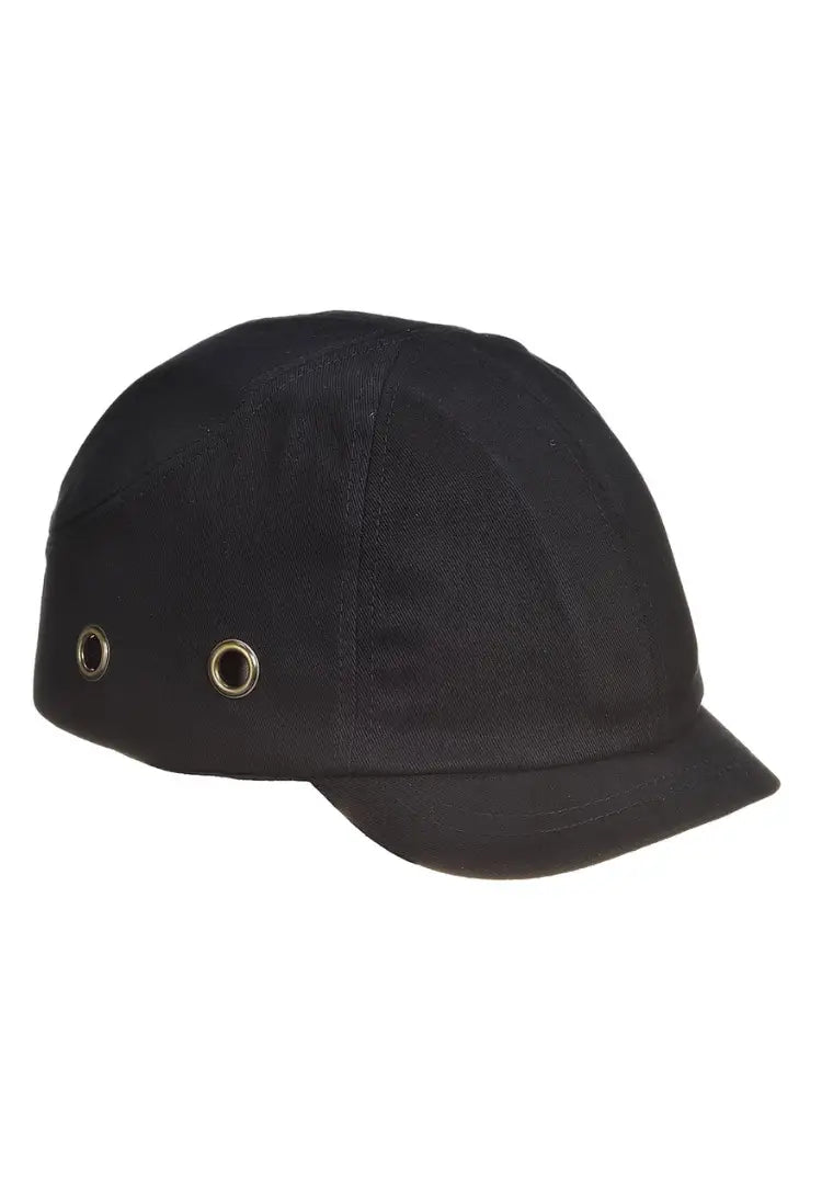 Short Peak Bump Cap PW89 in Black