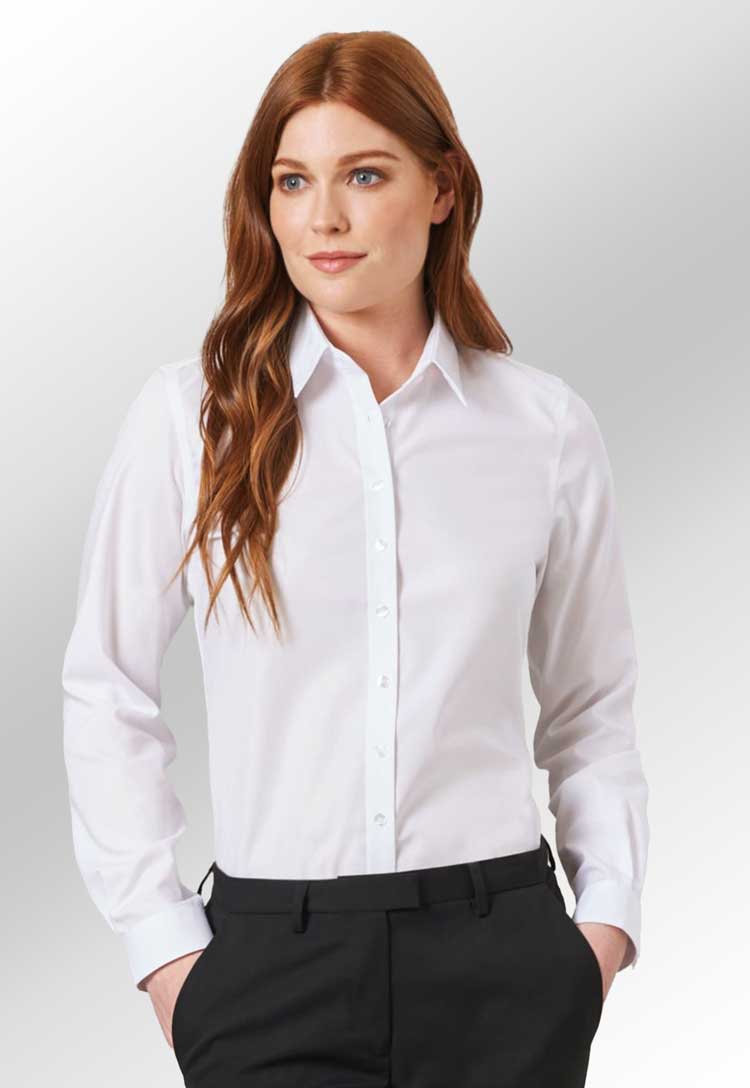 Brook Taverner Silvi NonIron Blouse 2350 The Work Uniform Company