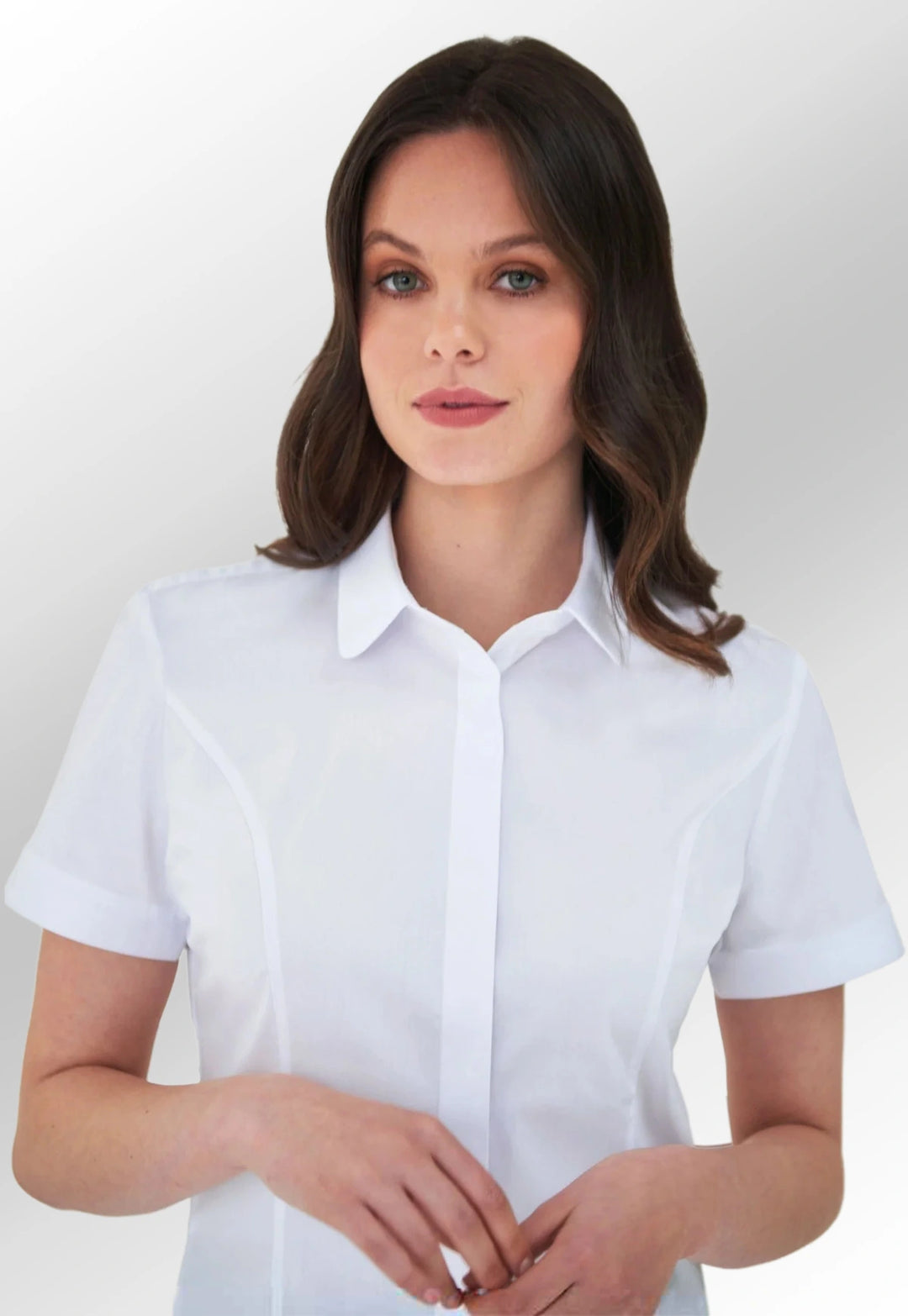 Soave Semi Fitted Blouse - The Work Uniform Company