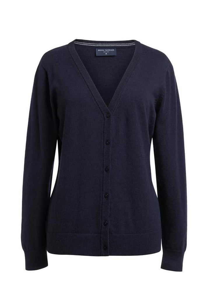 Sofia Marino Wool V Neck Cardigan 2397 in navy