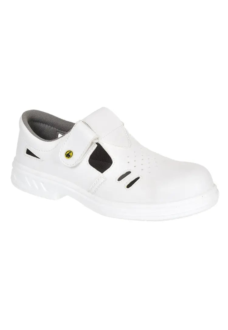 Steelite ESD Ebro Safety Sandal FW48 in White