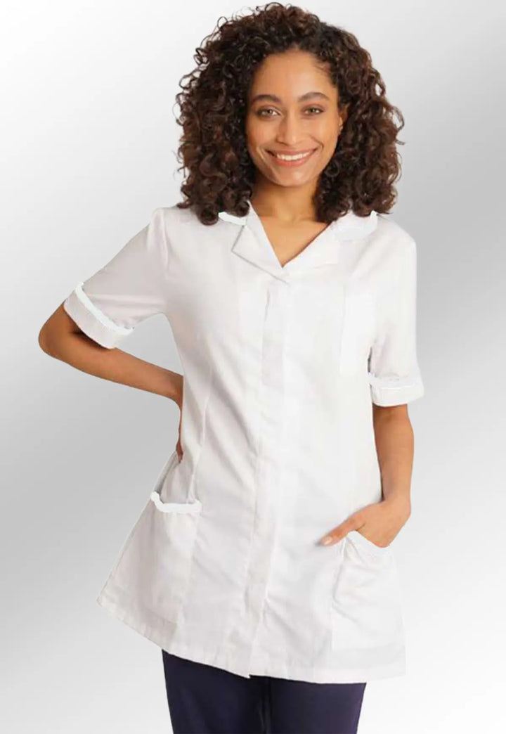 Student Nurse Tunic with White Trim - The Work Uniform Company