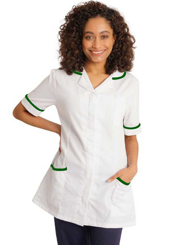Student Nurse Tunic Green Trim