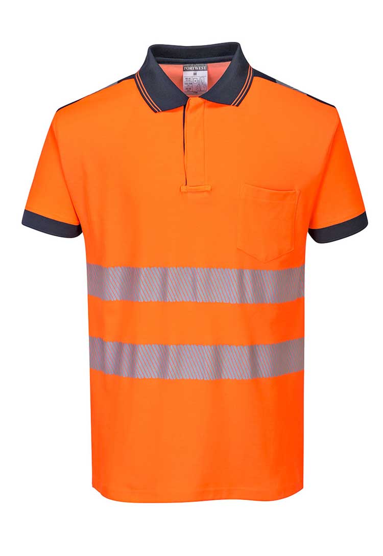 PW3 Hi-Vis Cotton Comfort Polo Shirt S/S T180